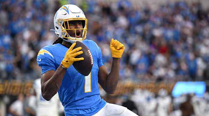 Los Angeles Chargers wide receiver Quentin Johnston